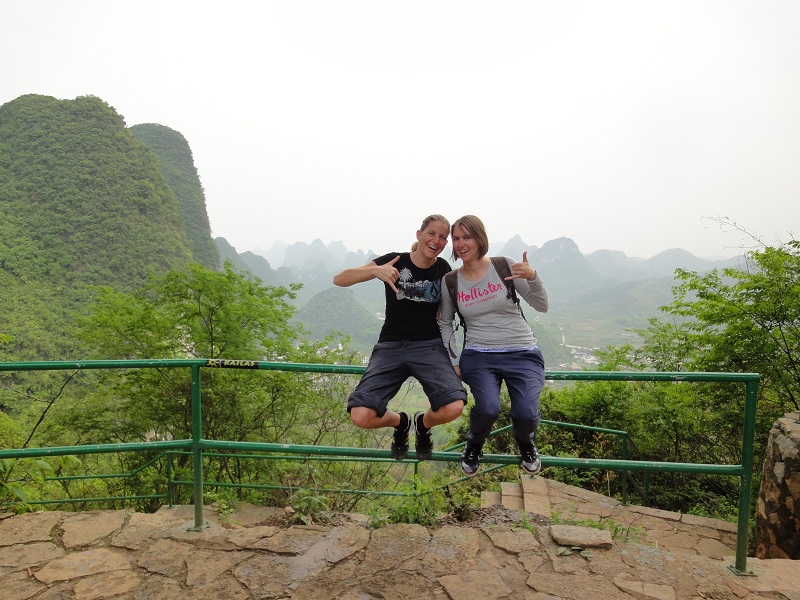 sonja and me at the top of the moonhill